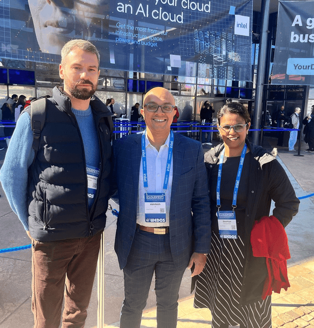 Soumya and Abhilash at CloudFest