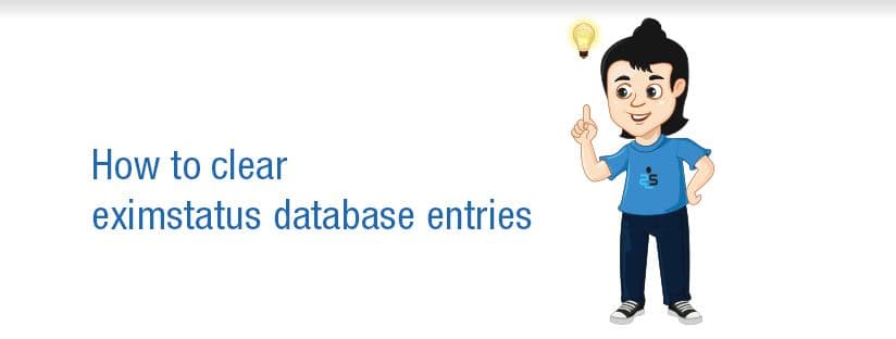How to clear eximstatus database entries