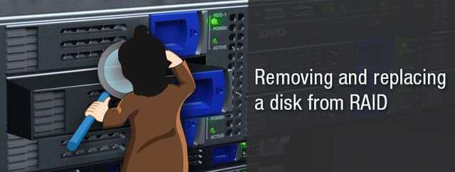 Removing and replacing a disk from software RAID