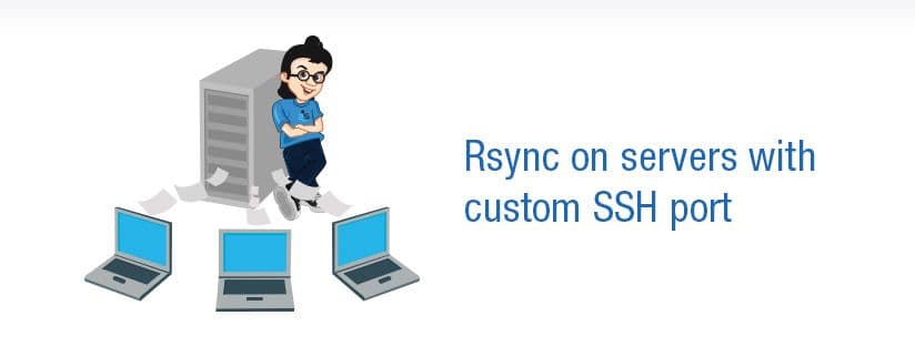 Rsync on servers with custom SSH port